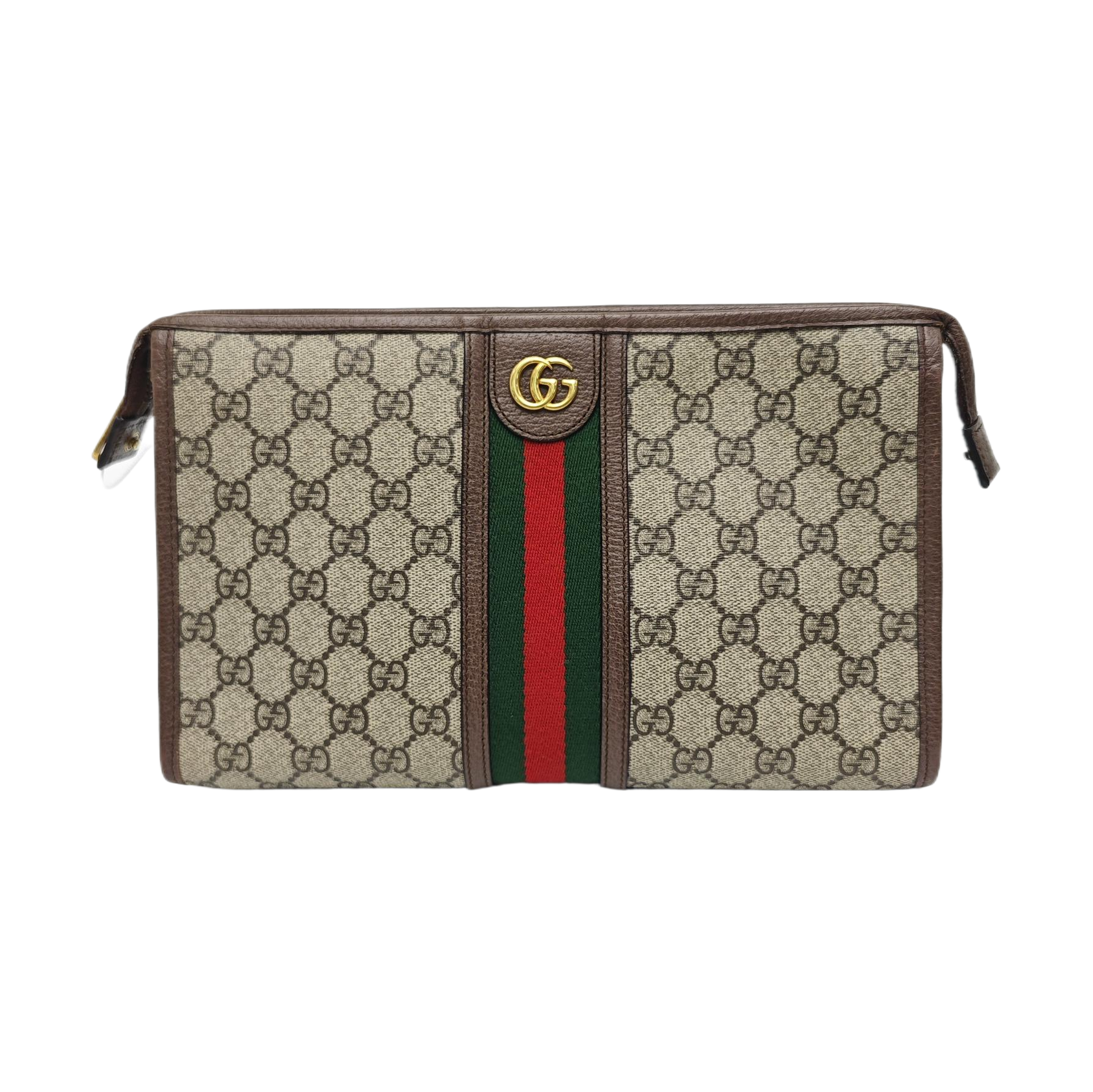 Ophidia Small Monogram Coated Canvas Beige