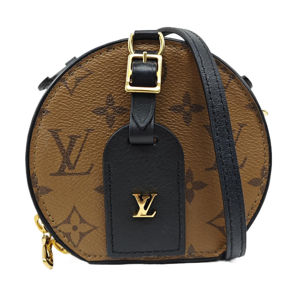 BOITE CHAPEAU Mini Monogram Coated Canvas Brown