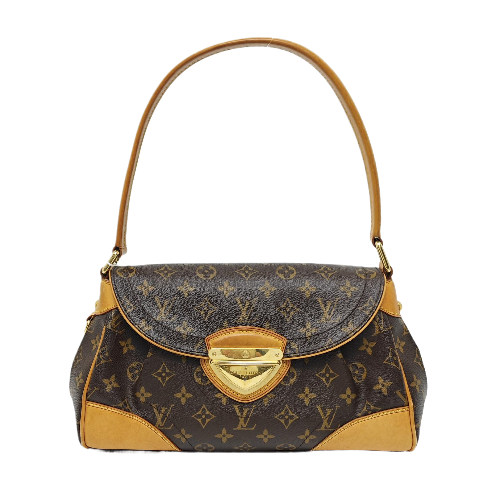 BEVERLY MM Monogram Coated Canvas Brown