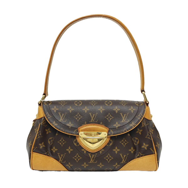 BEVERLY MM Monogram Coated Canvas Brown