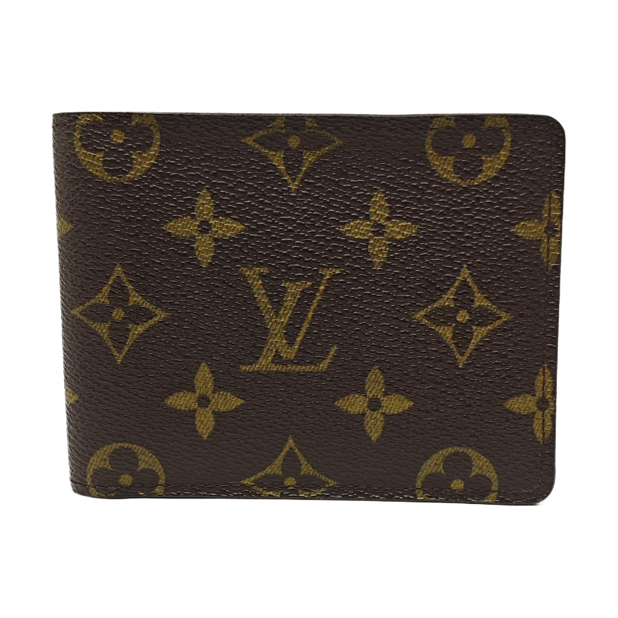 Monogram Coated Canvas Card Holder Brown