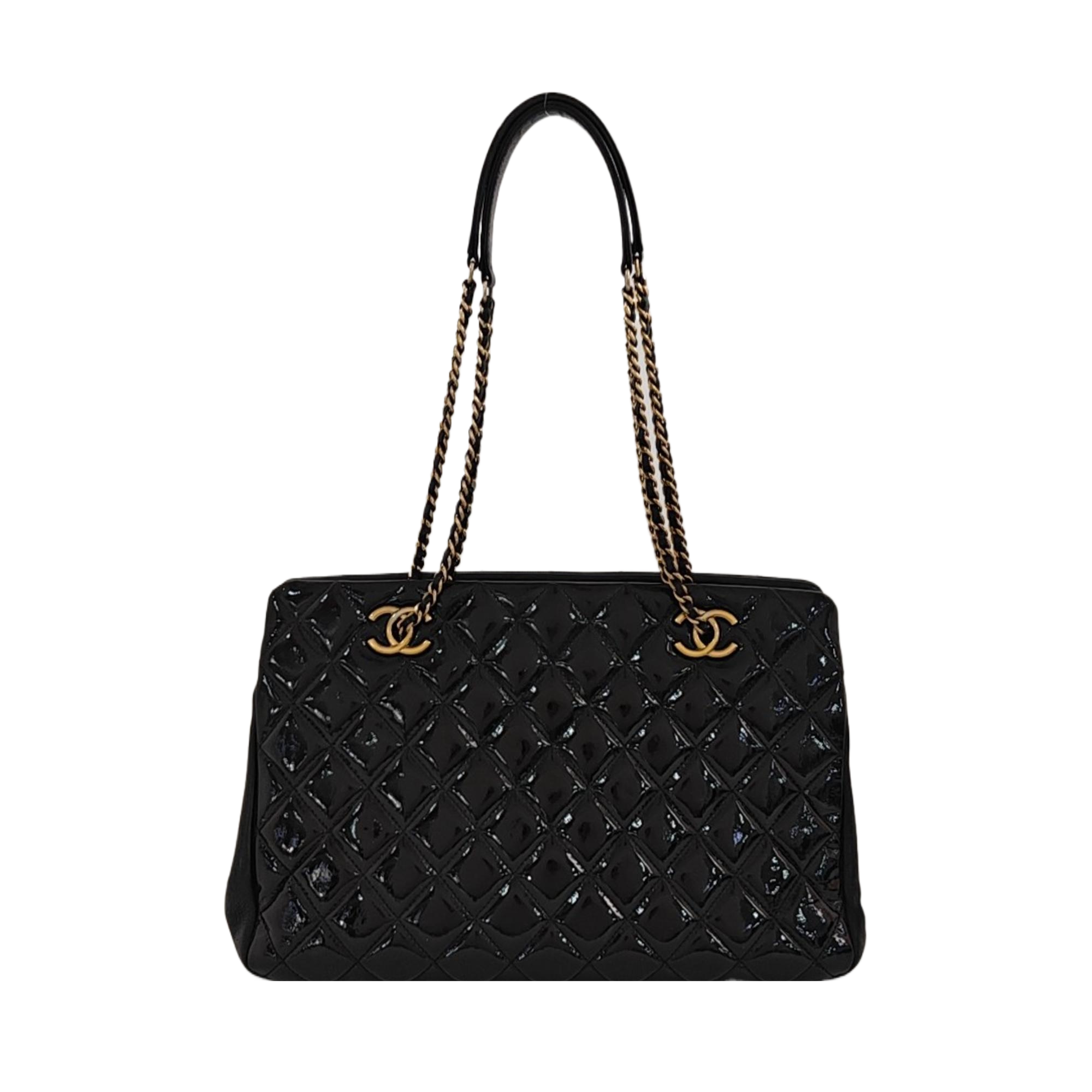 Quilted Calfskin Tote Bag Black