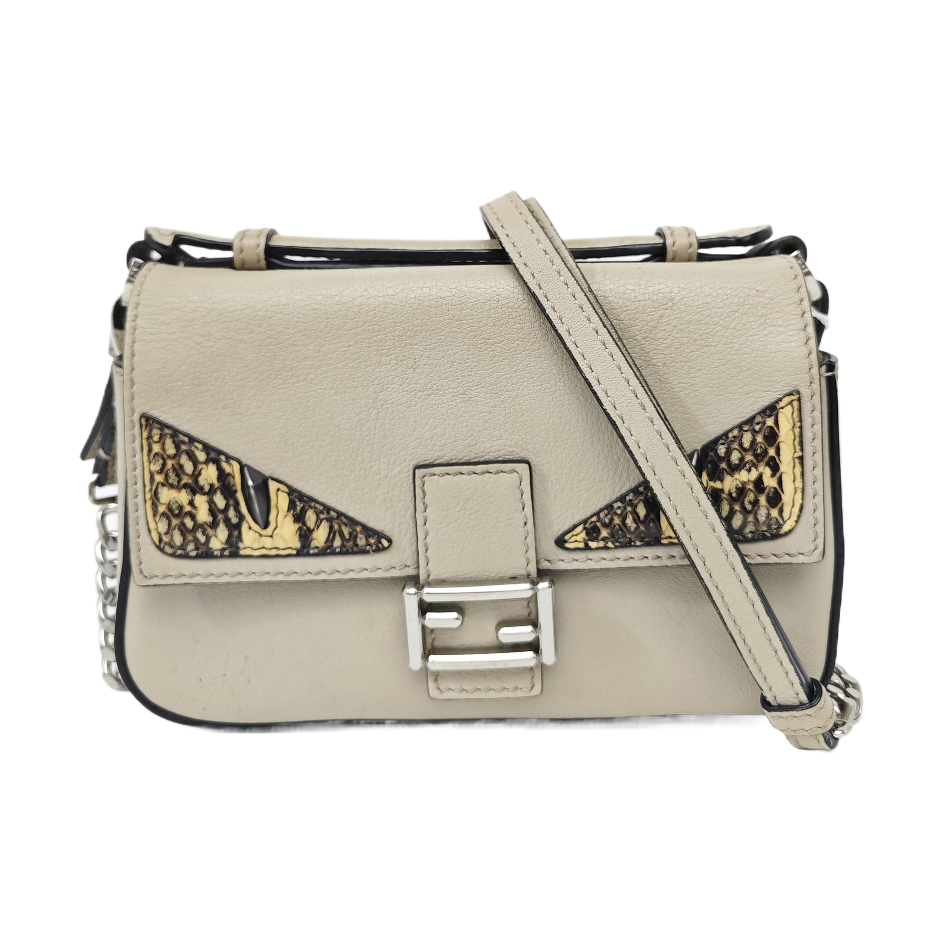 Calfskin Shoulder Bag Gray