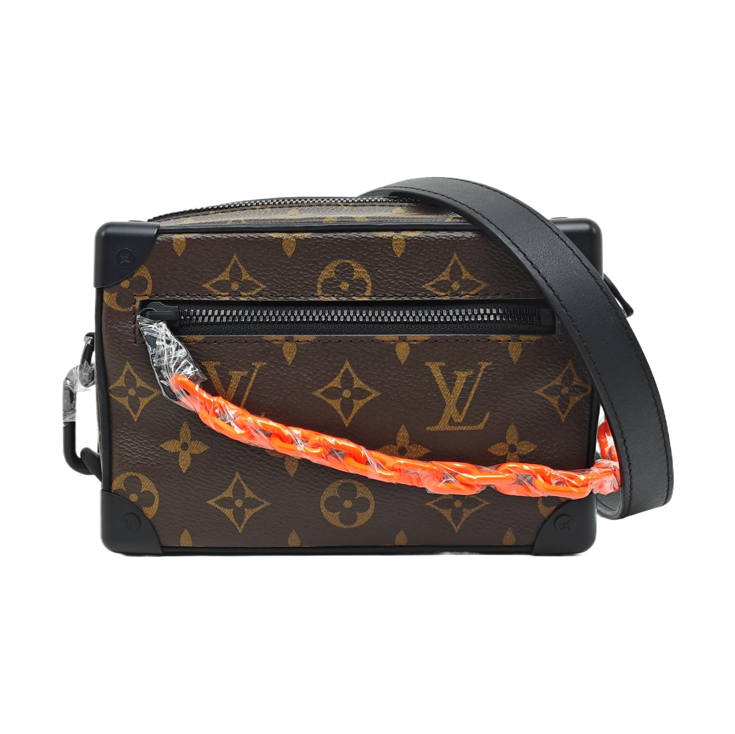 SOFT TRUNK Mini Monogram Coated Canvas Brown
