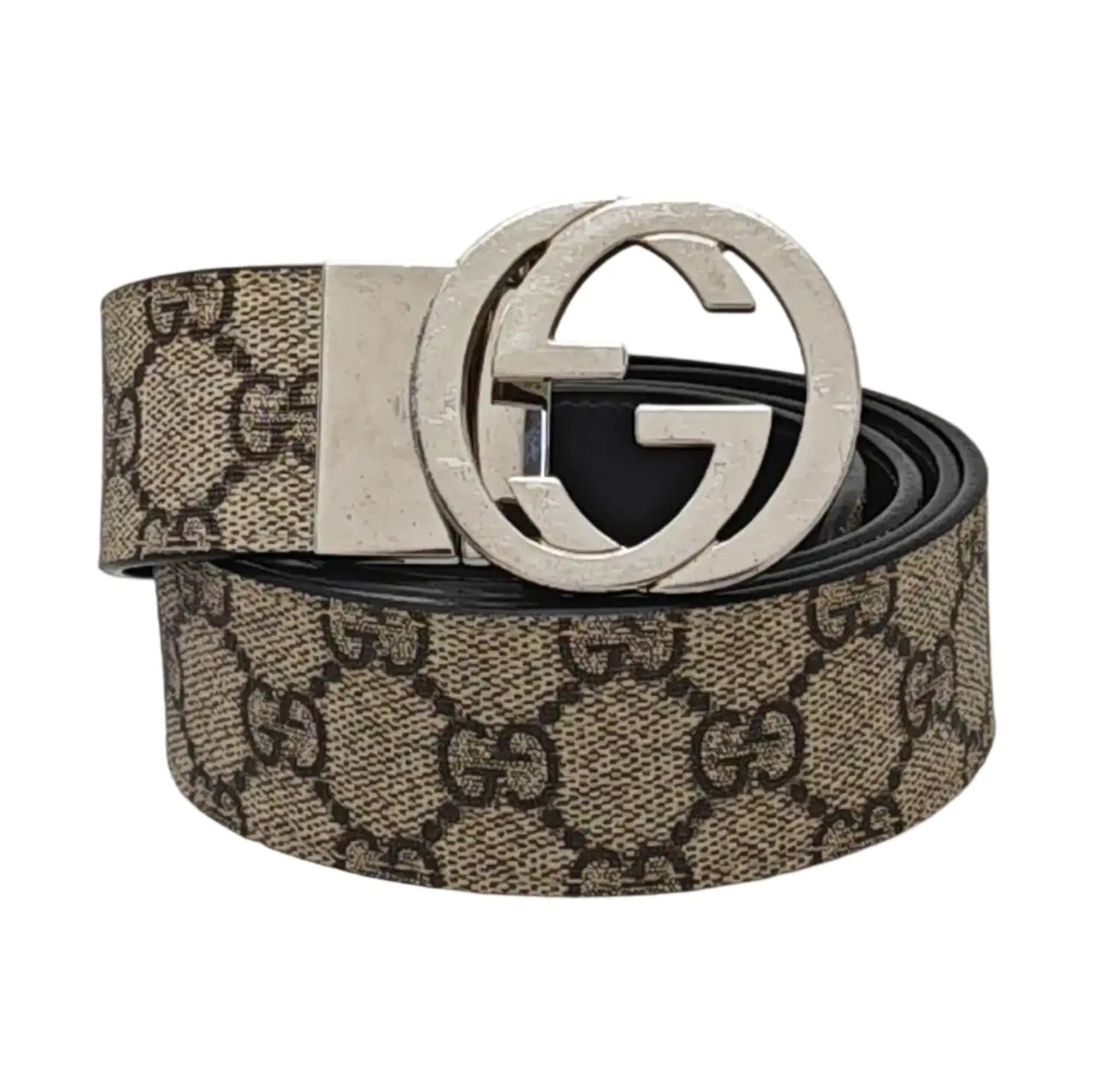 Coated Canvas Belt Brown