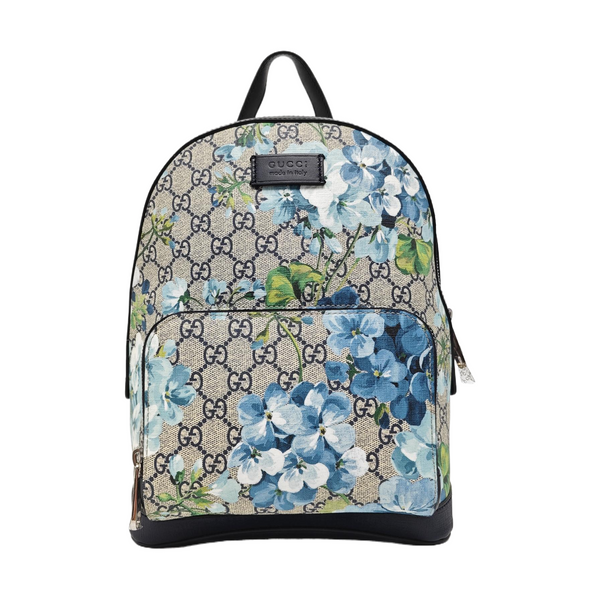 GG Blooms Small Monogram Coated Canvas Black