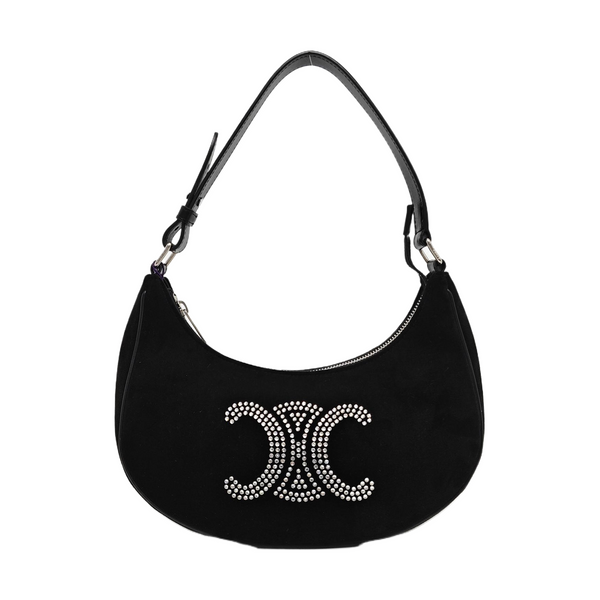 Authenticated pre-owned  AVA Velvet Black - Top Handle Bag at Looply