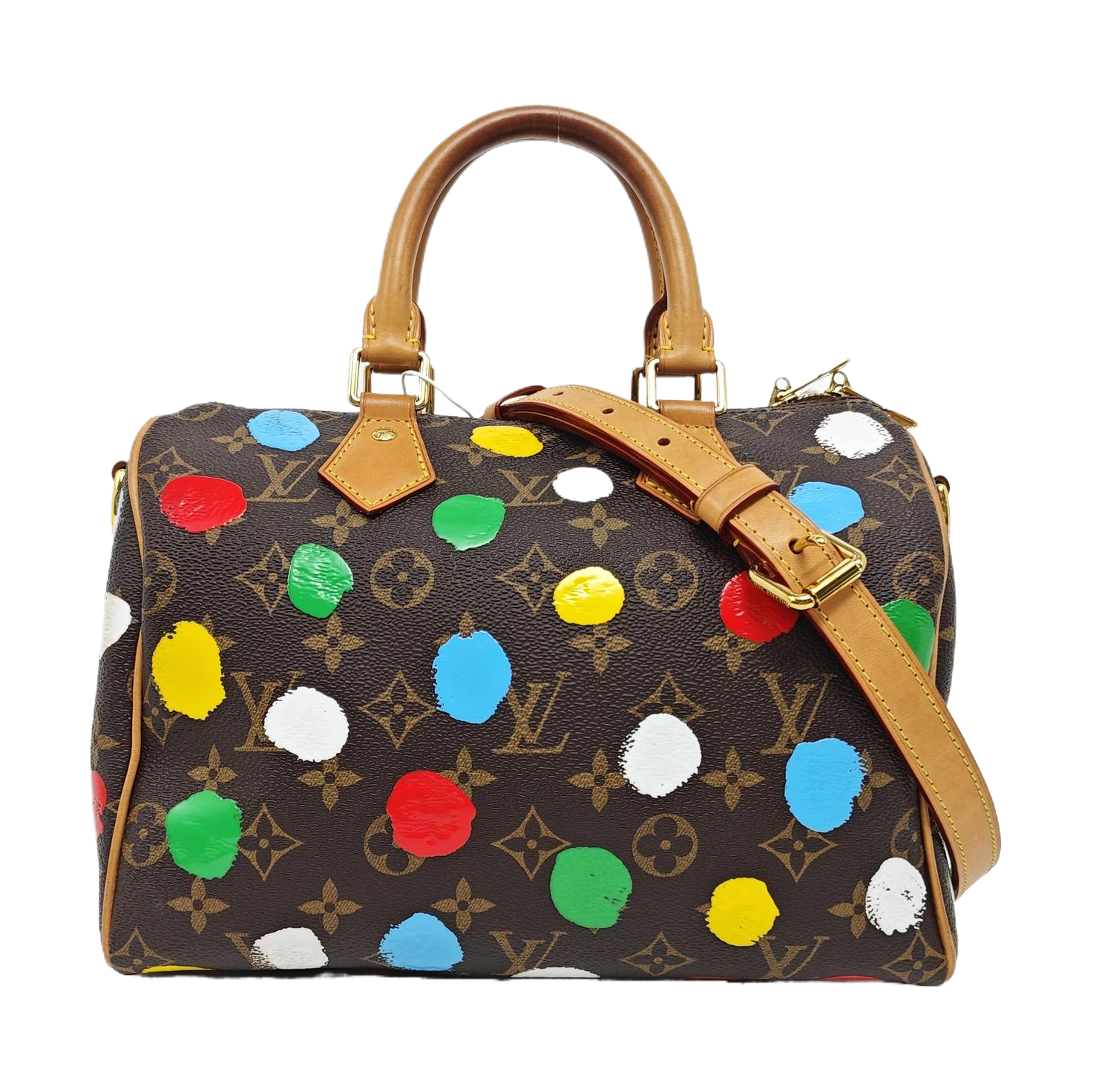 SPEEDY 25 Monogram Coated Canvas Brown