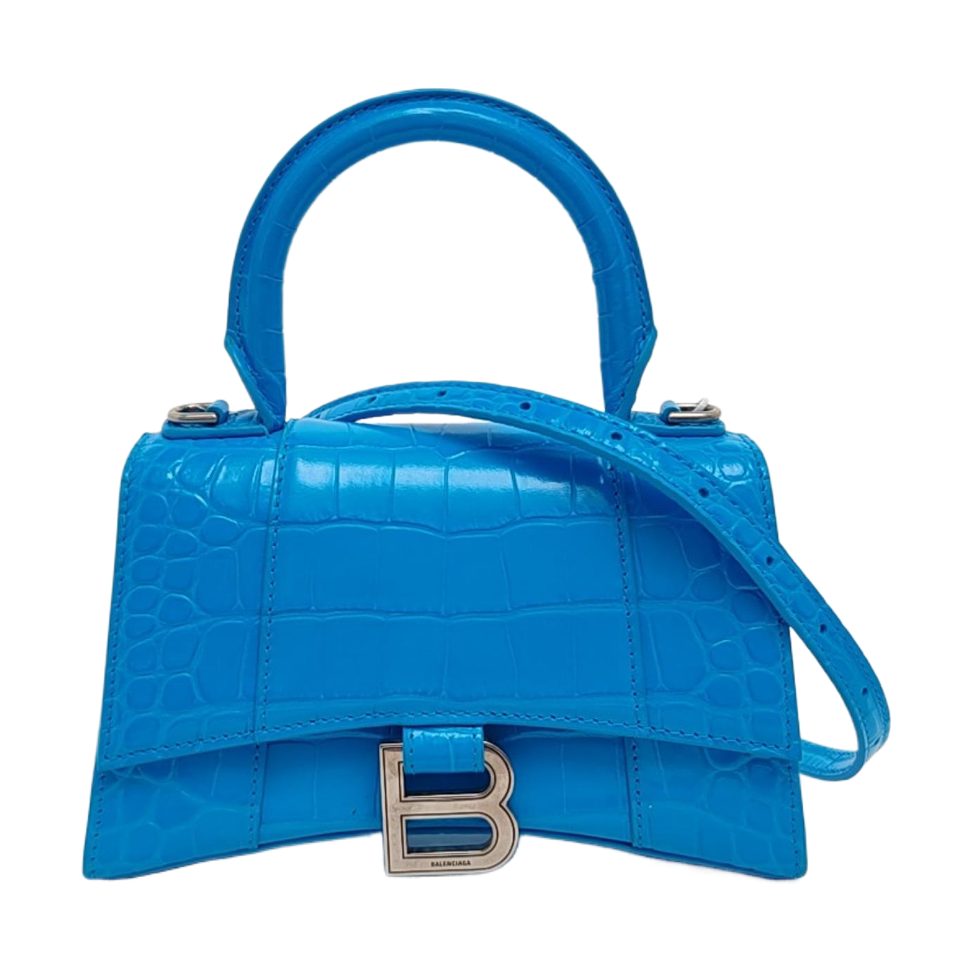 Hourglass Small Calfskin Blue