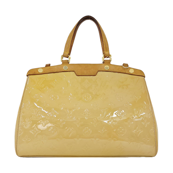 BREA MM Monogram Patent Leather Yellow