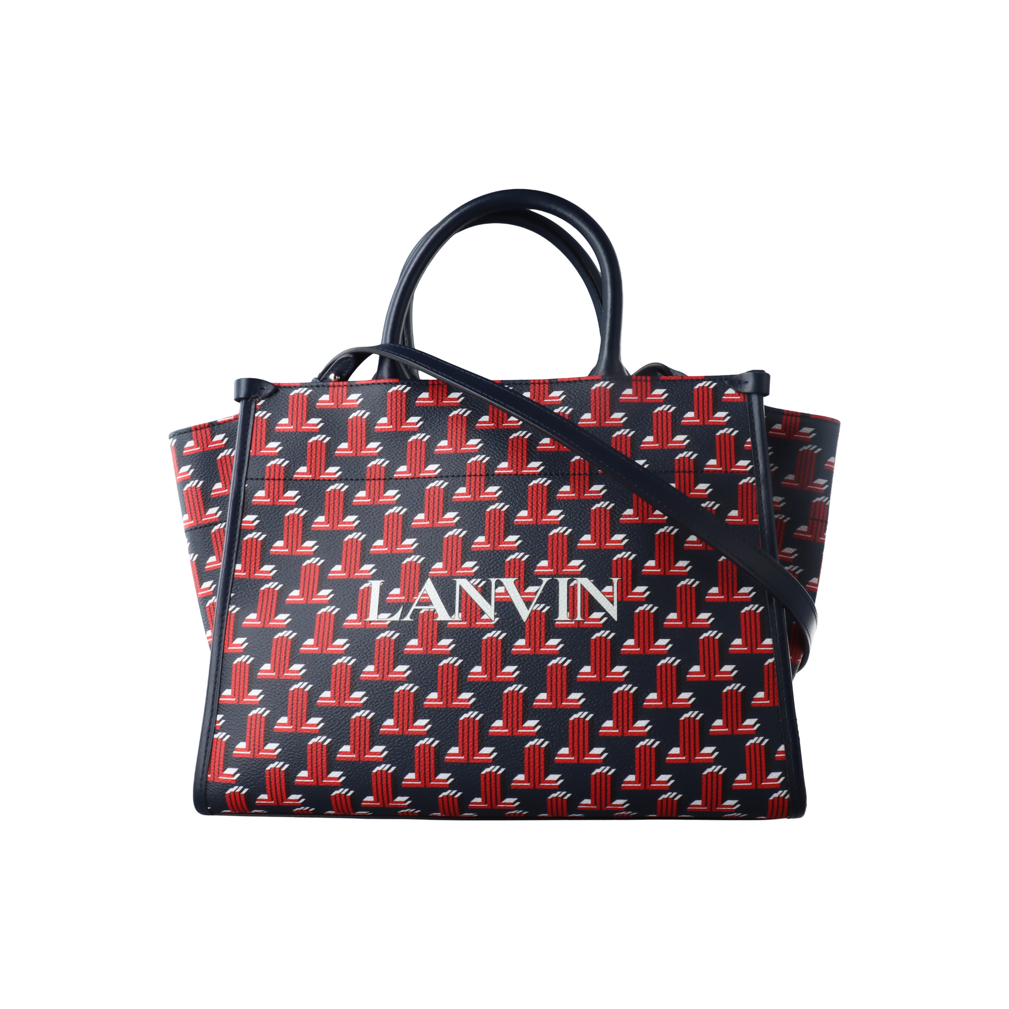 Coated Canvas Tote Bag Black