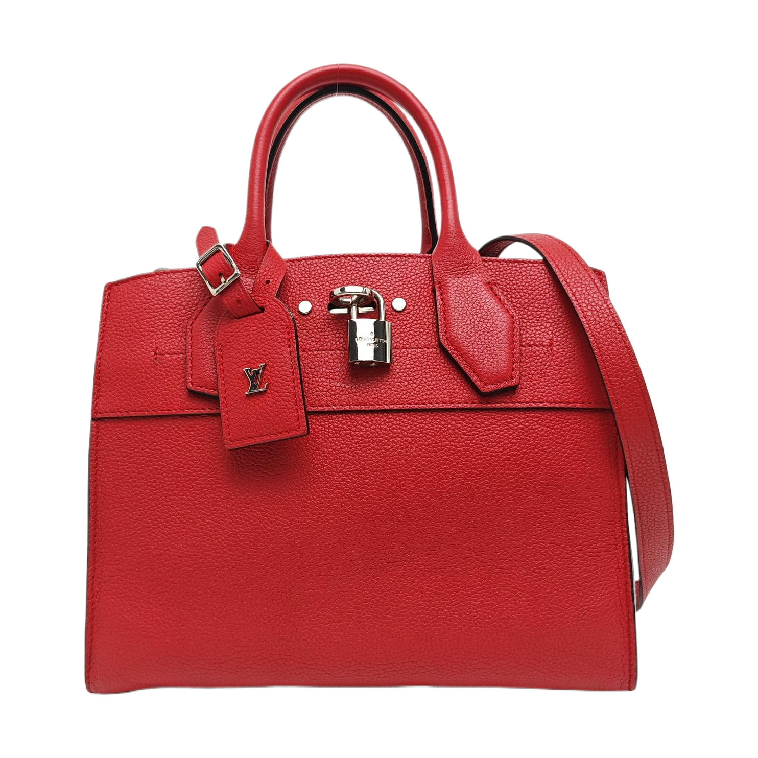 CITY STEAMER PM Calfskin Red