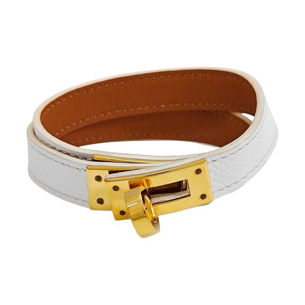 Kelly Metal White Bangle