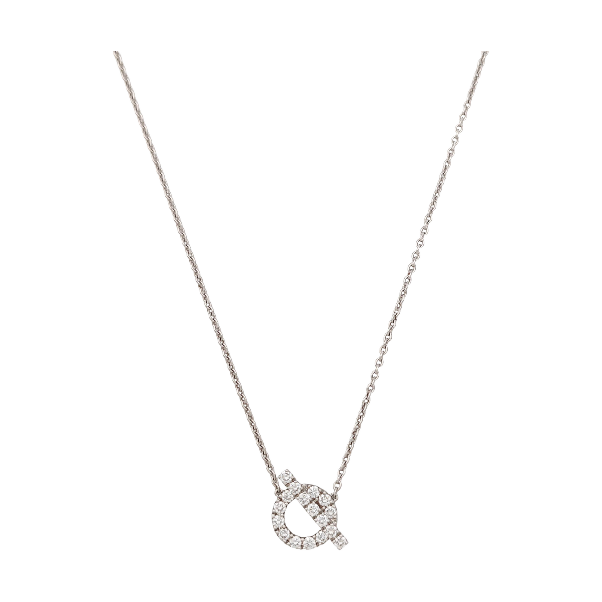 Finesse 18k White Gold Silver Necklace
