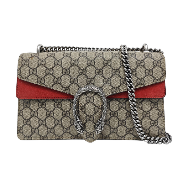 Dionysus Small Monogram Coated Canvas Black