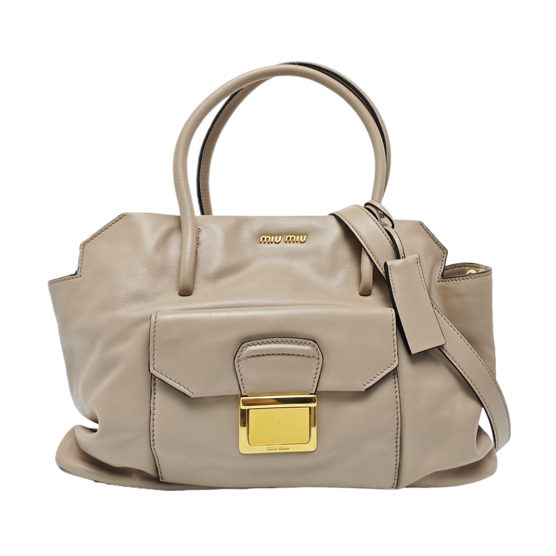 Calfskin Tote Bag Pink
