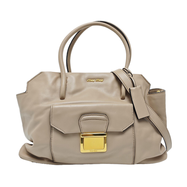 Calfskin Tote Bag Pink