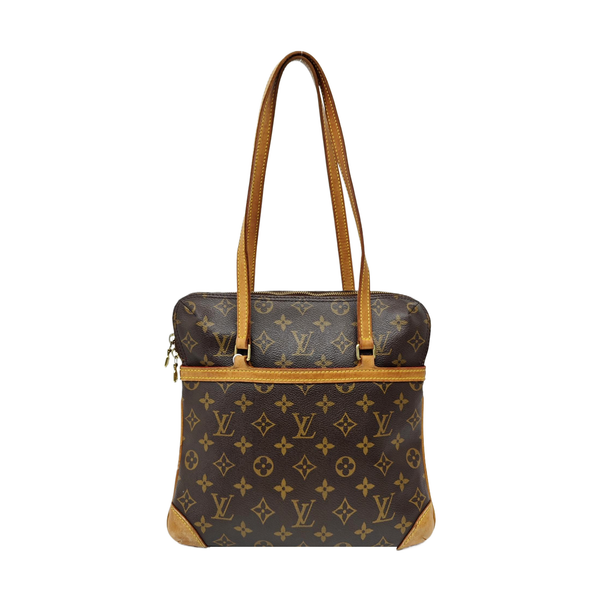 COUSSIN GM Monogram Coated Canvas Brown