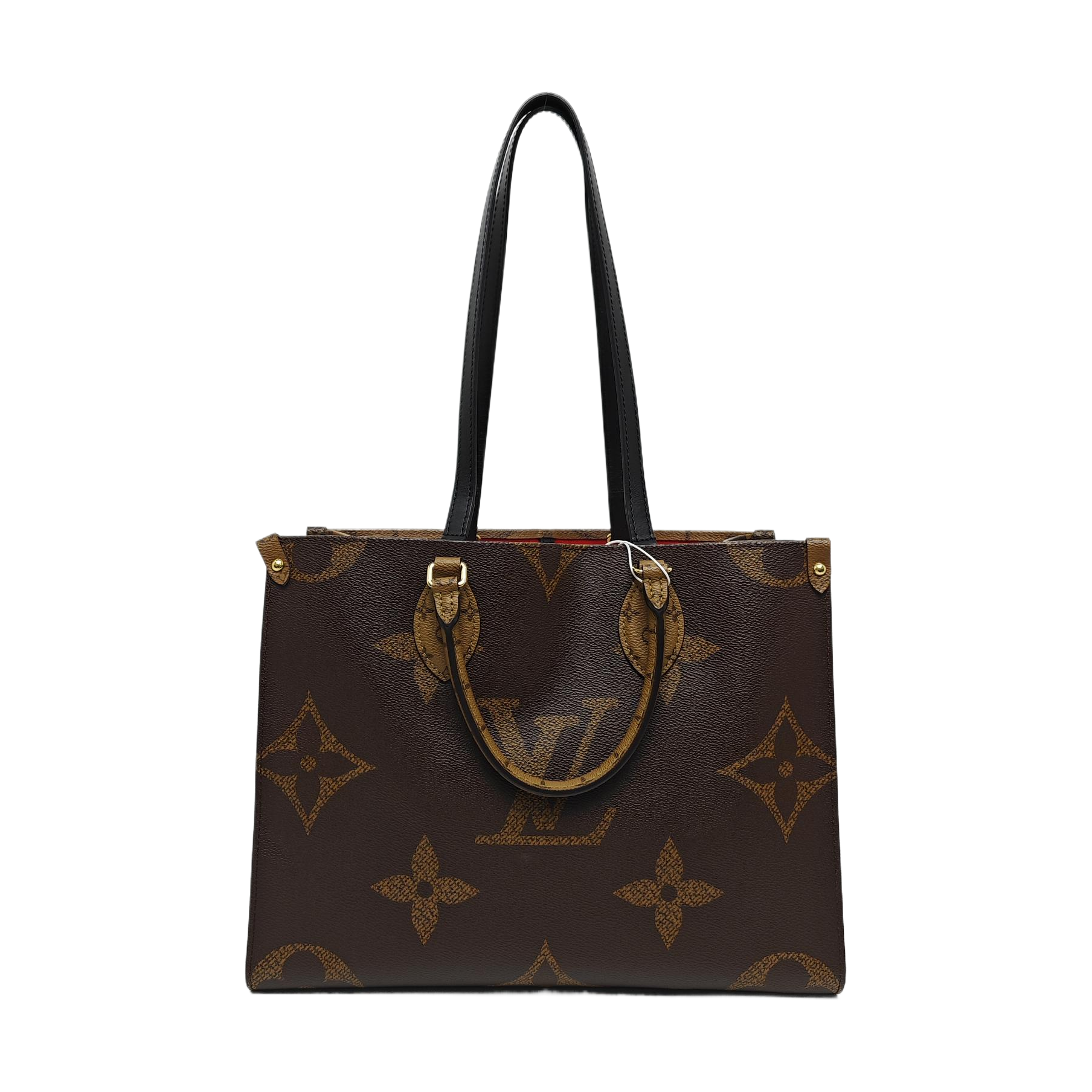 Authenticated pre-owned  ONTHEGO MM Monogram Coated Canvas Brown - Tote Bag at Looply