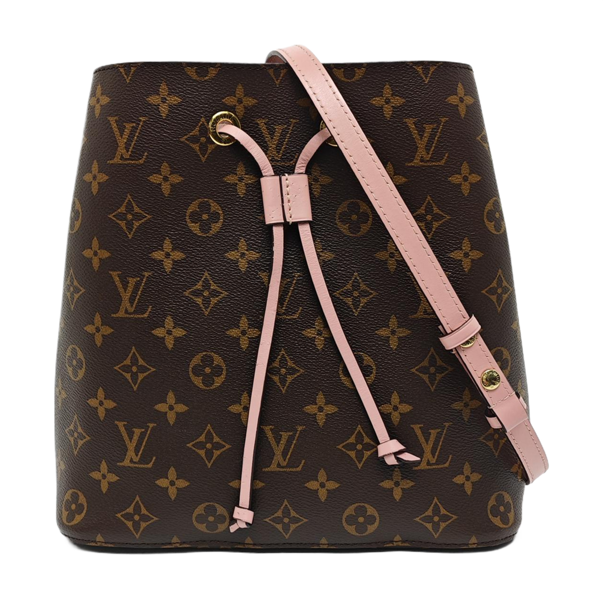 NÉONOÉ MM Monogram Coated Canvas Brown