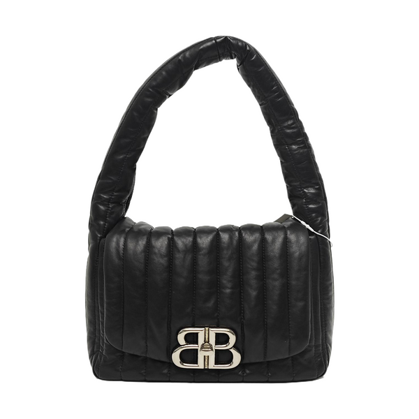 Monaco Small Quilted Calfskin Black
