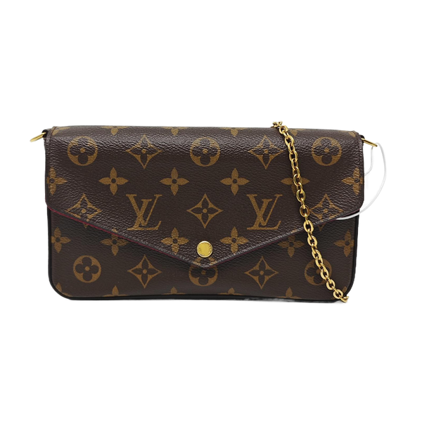 FÉLICIE Monogram Coated Canvas Brown