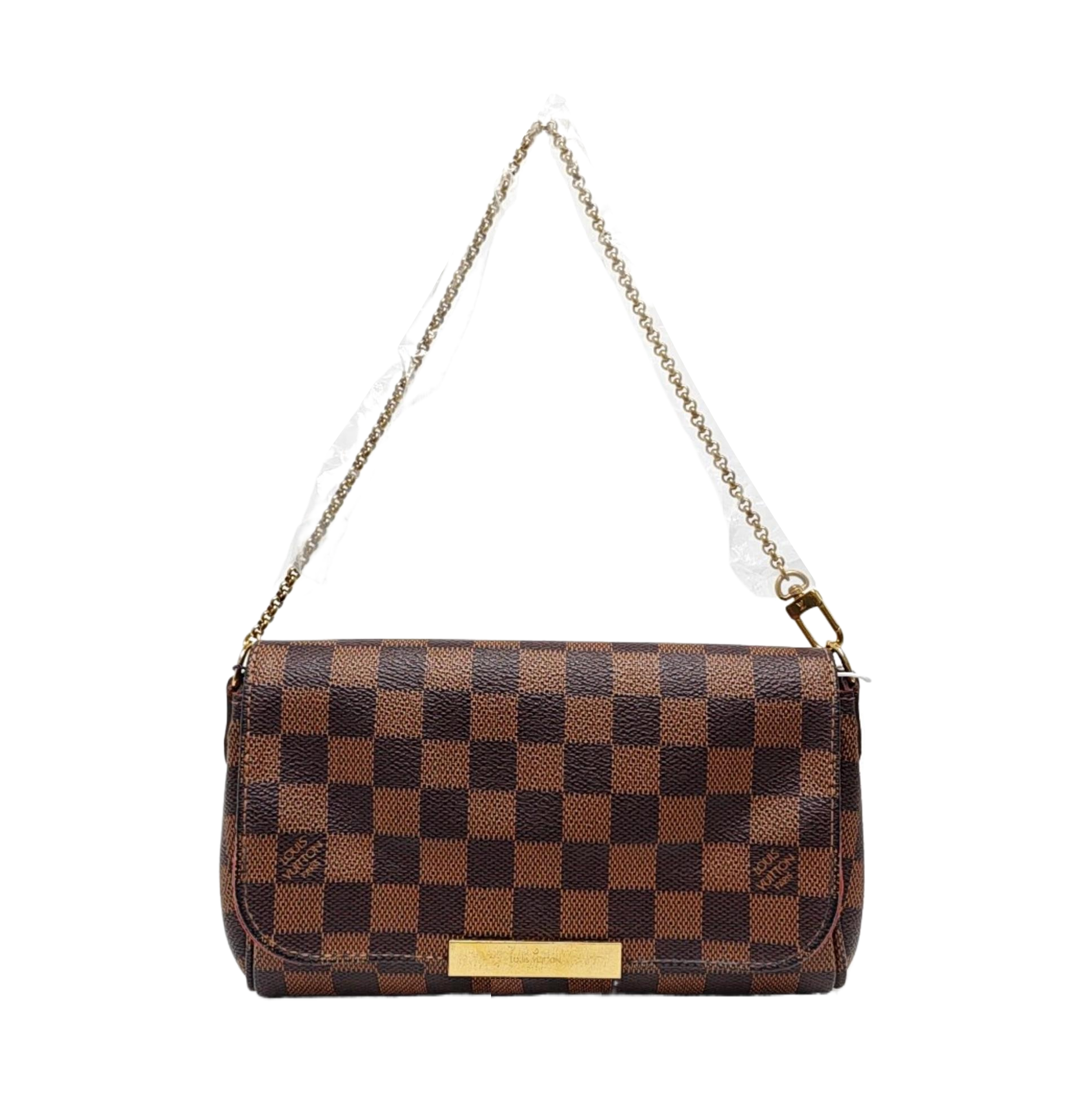 FAVORITE PM Damier Ebene Coated Canvas Brown