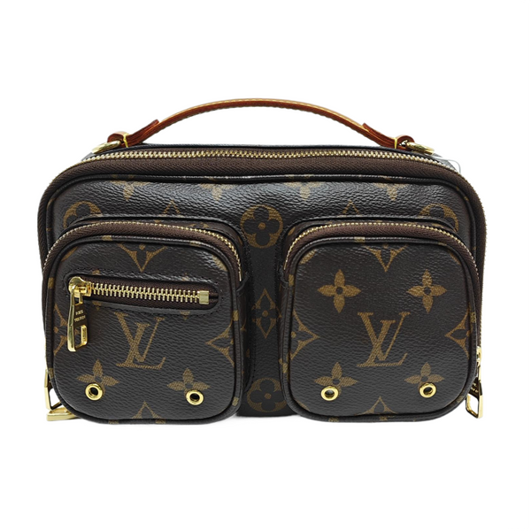 UTILITY Monogram Coated Canvas Brown