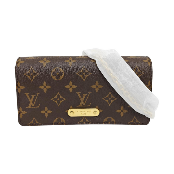 Lily Monogram Coated Canvas Brown