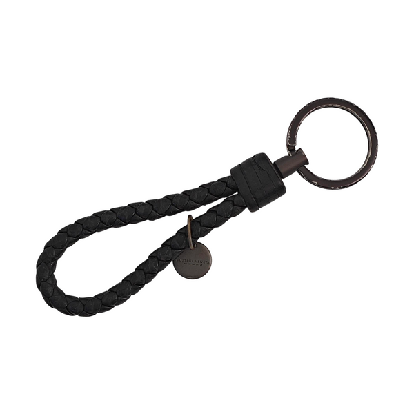 Leather Bag Charm Black