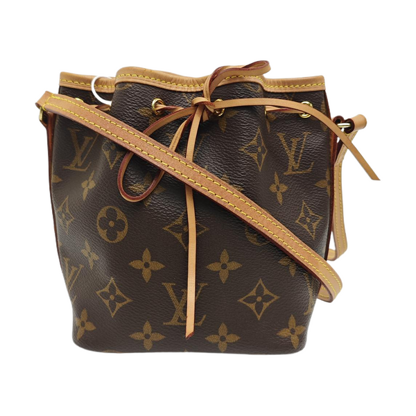 NÉONOÉ Nano Monogram Coated Canvas Brown
