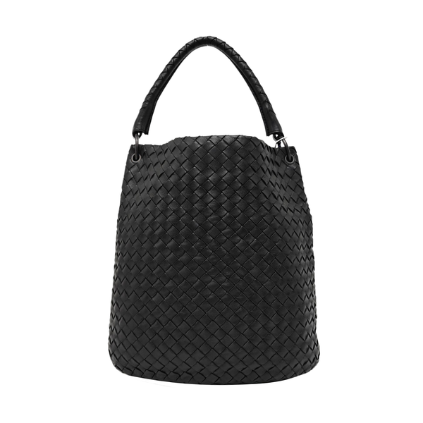 Lambskin Bucket Bag Black