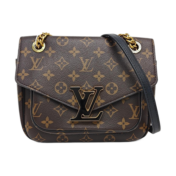 PASSY Monogram Coated Canvas Brown