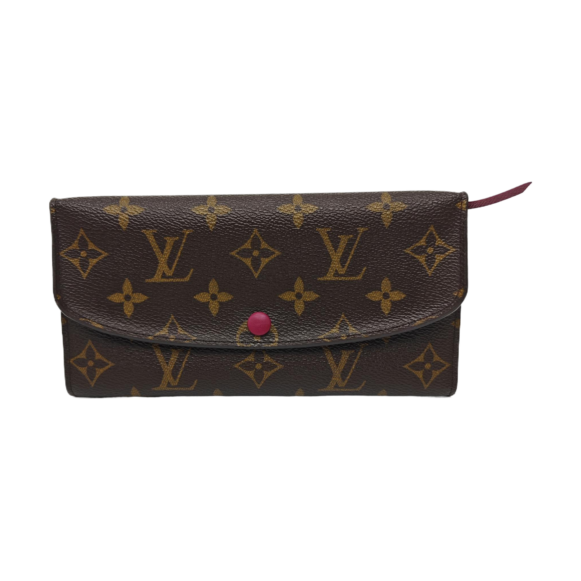 EMILIE Monogram Coated Canvas Brown Wallet
