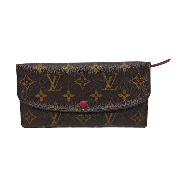 EMILIE Monogram Coated Canvas Brown Wallet