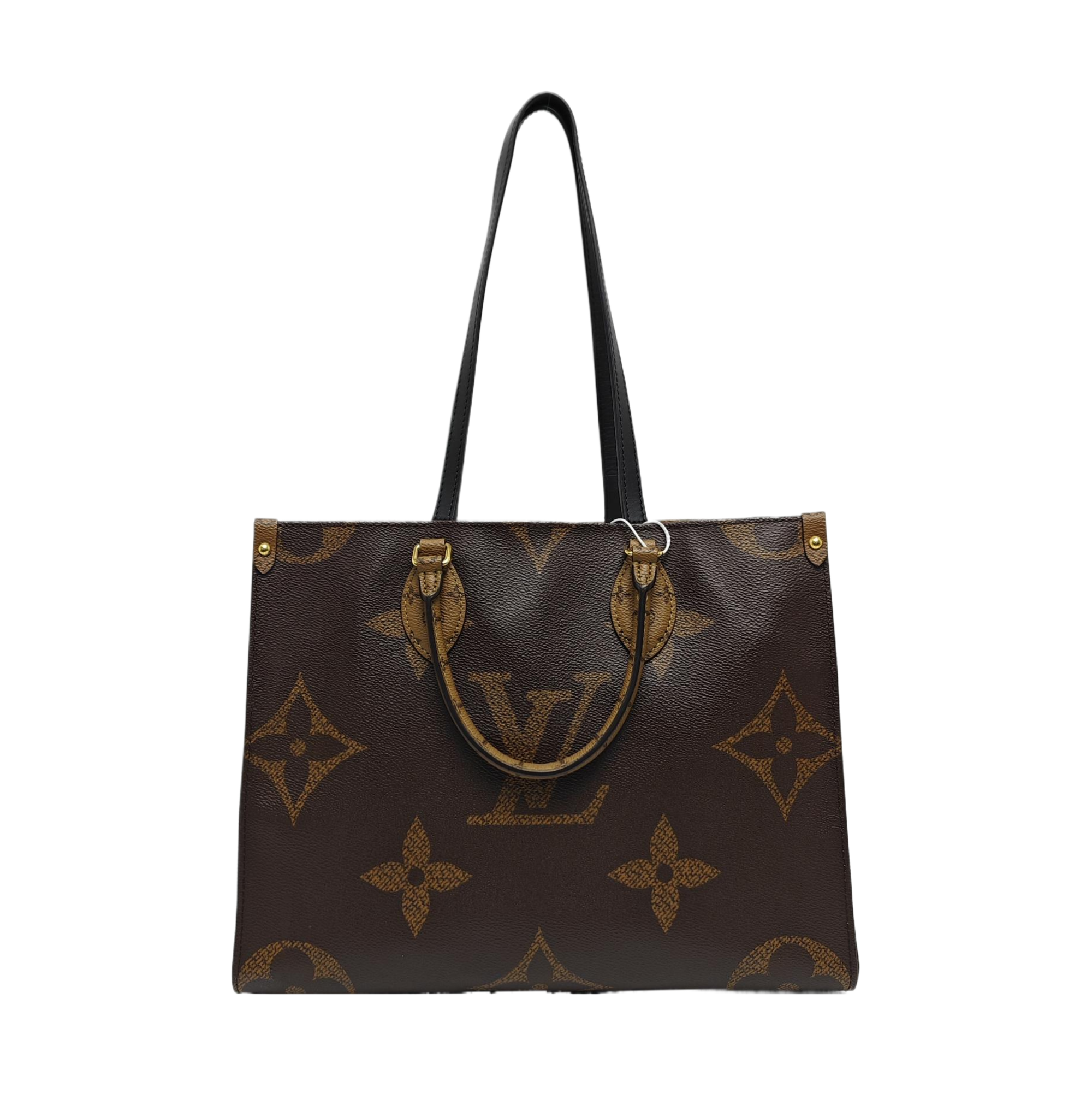Authenticated pre-owned  ONTHEGO MM Monogram Coated Canvas Brown - Tote Bag at Looply