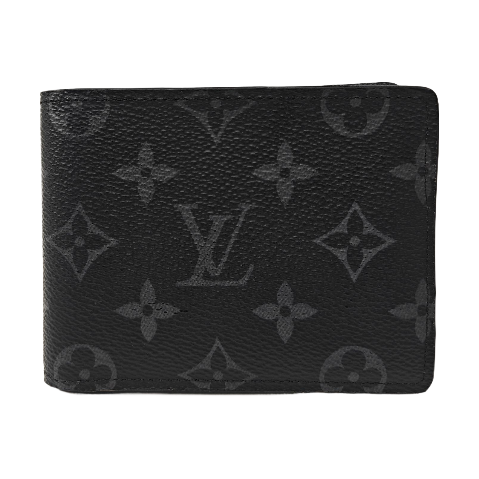 MULTIPLE Monogram Coated Canvas Black Wallet