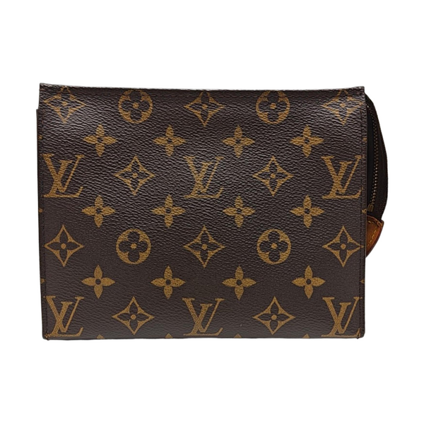 TOILET POCKET 19 Monogram Coated Canvas Brown
