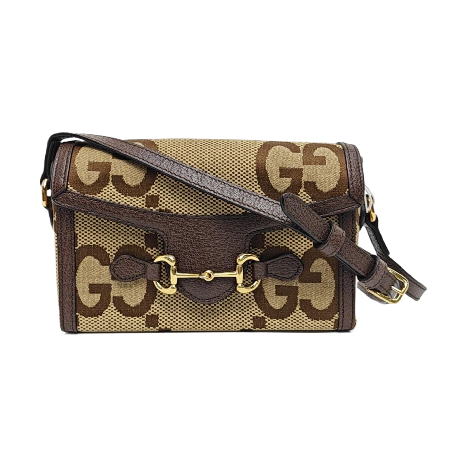 Horsebit 1955 Mini Monogram Canvas Beige