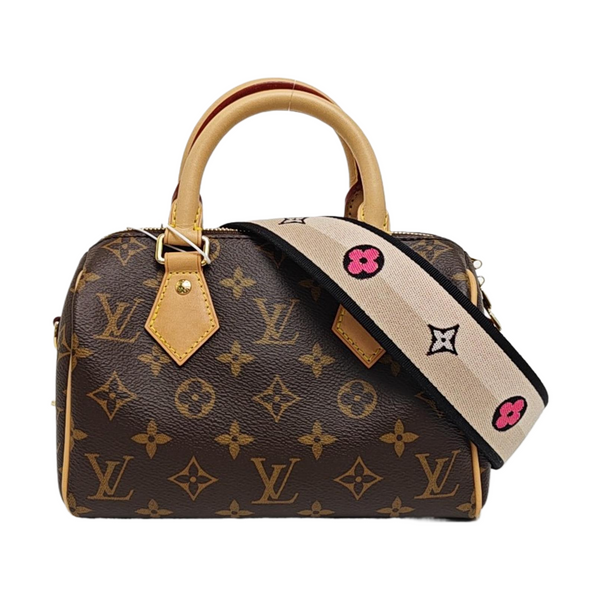 SPEEDY 20 Monogram Coated Canvas Brown
