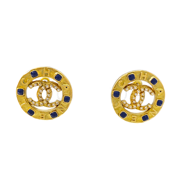 Metal Gold Stud Earrings