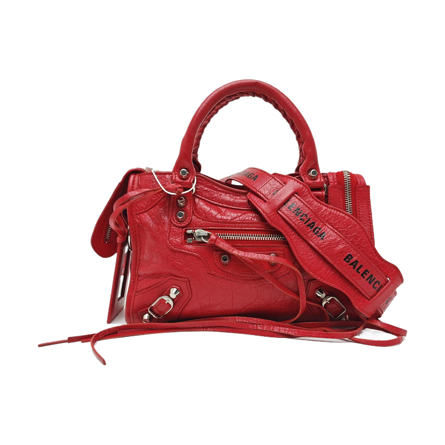 Classic City Mini Lambskin Red