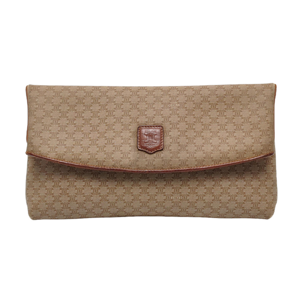 MACADAM CLUTCHES Coated Canvas Beige