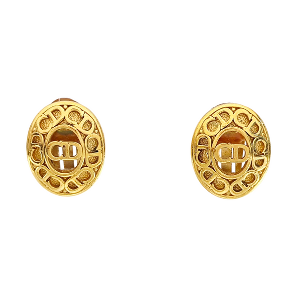Metal Gold Clip On Earrings