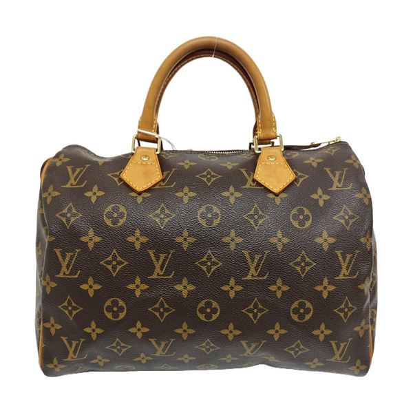 SPEEDY 30 Monogram Coated Canvas Brown