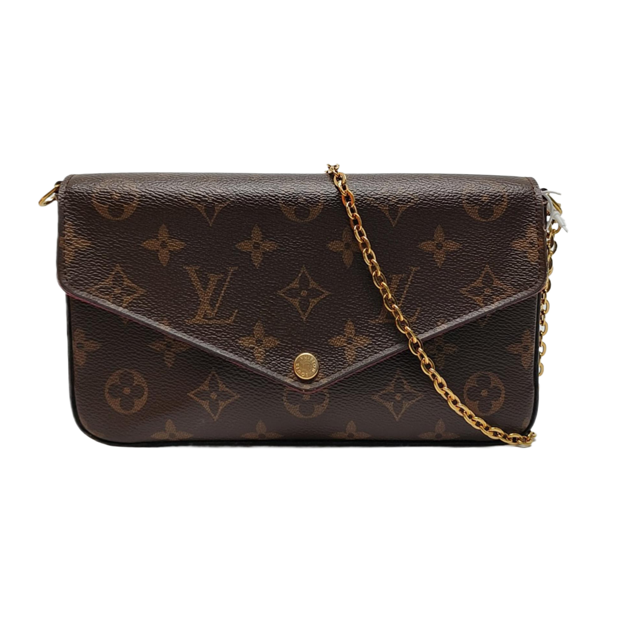 Authenticated pre-owned  FÉLICIE Monogram Coated Canvas Brown - Shoulder Bag at Looply
