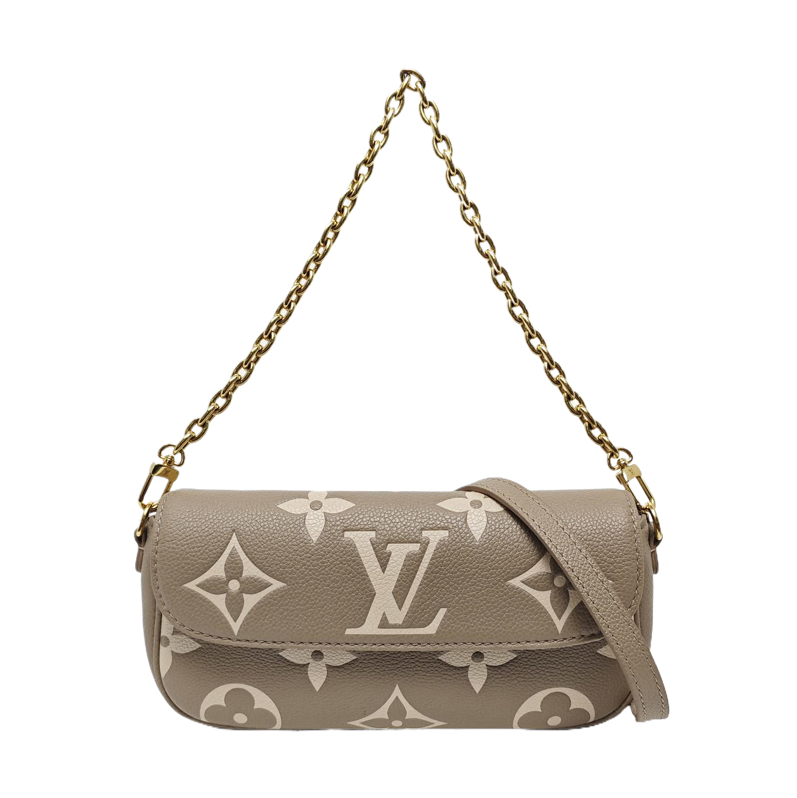 IVY Monogram Calfskin Gray