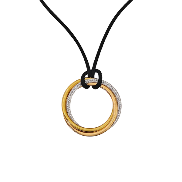TRINITY Fabric Black Necklace