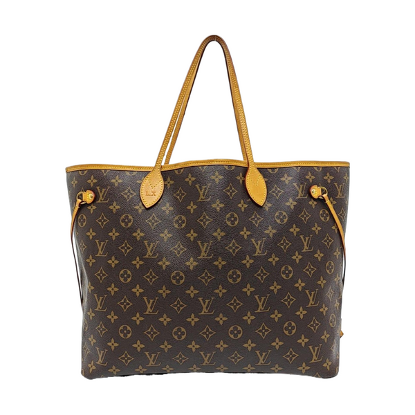 NEVERFULL GM Monogram Coated Canvas Brown