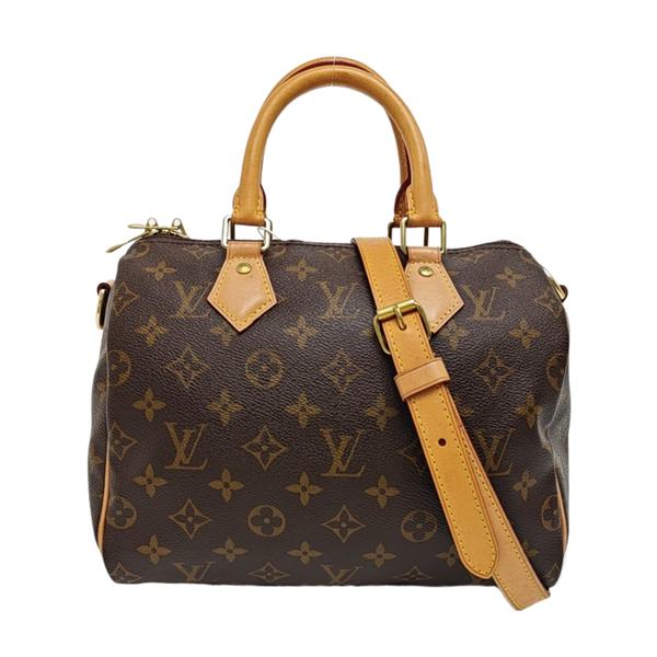 SPEEDY 25 Monogram Coated Canvas Brown